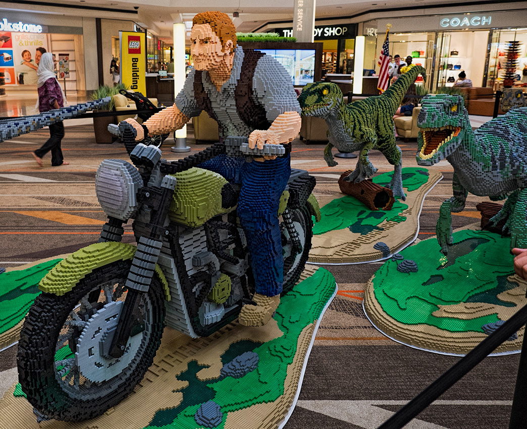 Grand Opening of a Lego store at the mall.