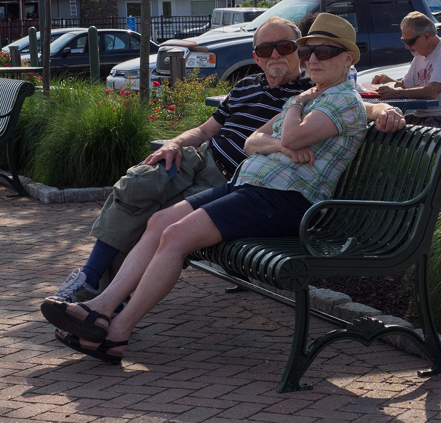 Their sunglasses caught my eye.