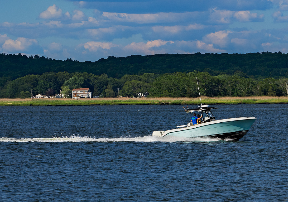 Heading out to Log Island Sound