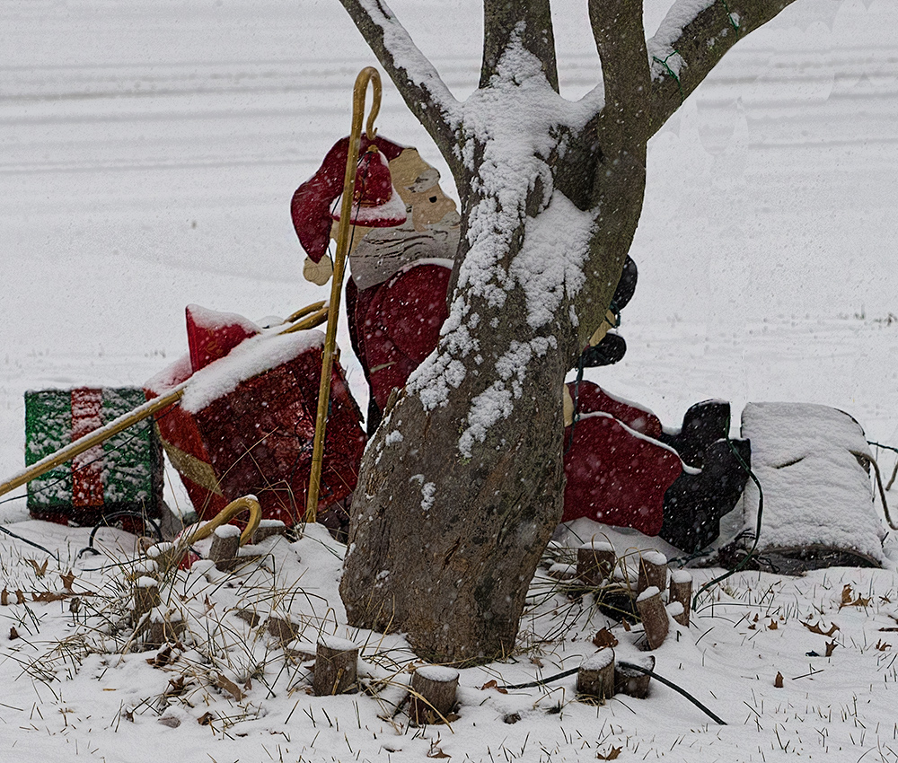 Santa takes a rest