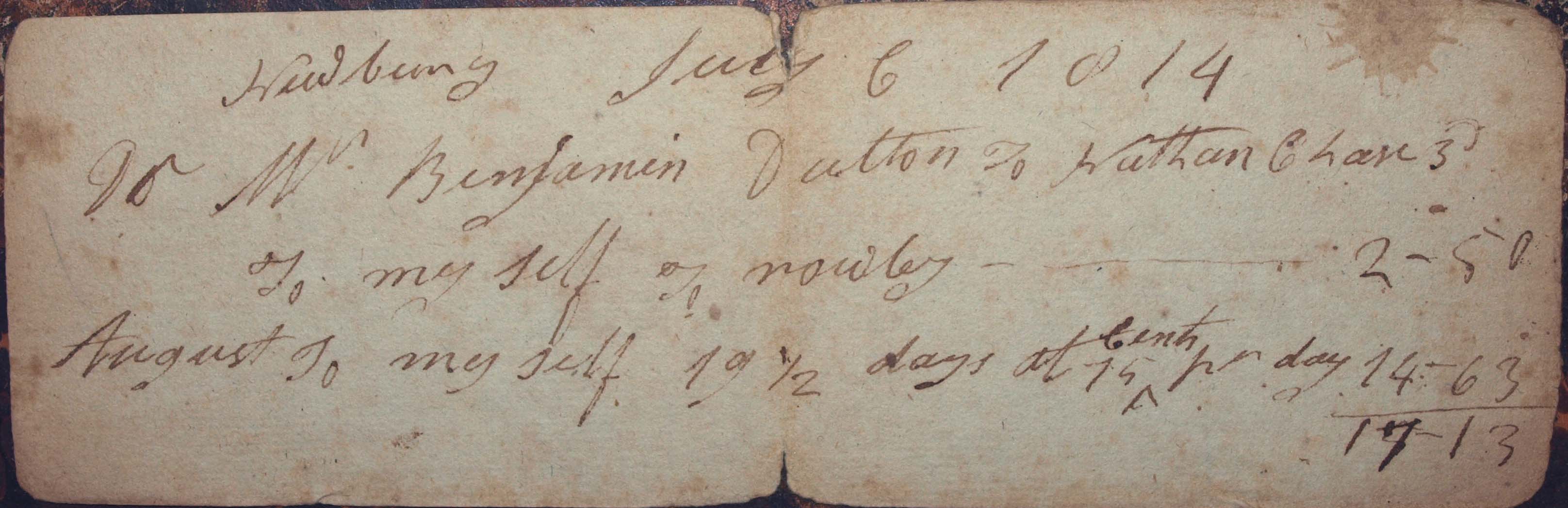 1814 Benjamin Dutton