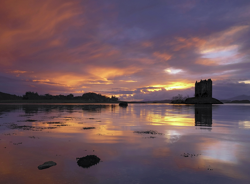 Castle Stalker Sunset 1