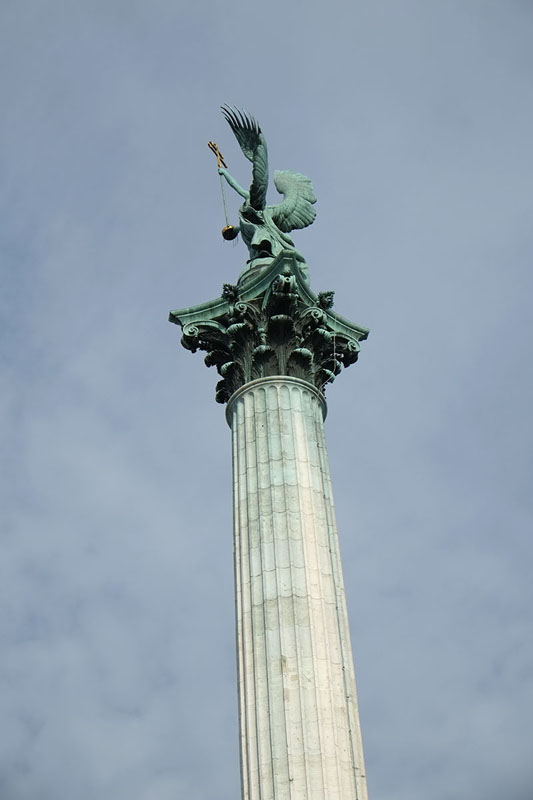 The column with archangel Gabriel