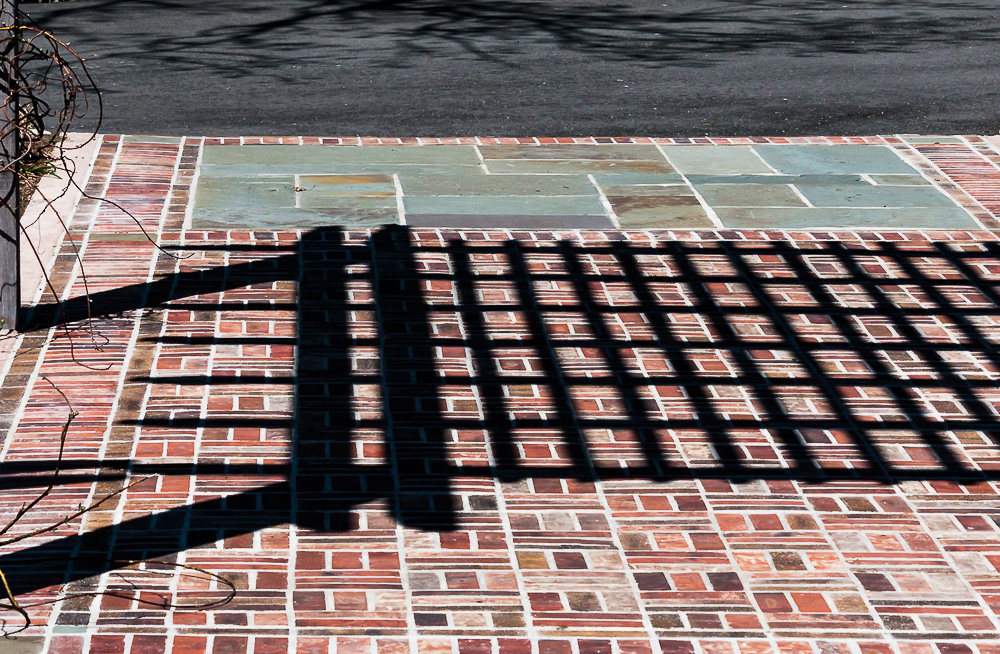Shadow Lines Across Bricks