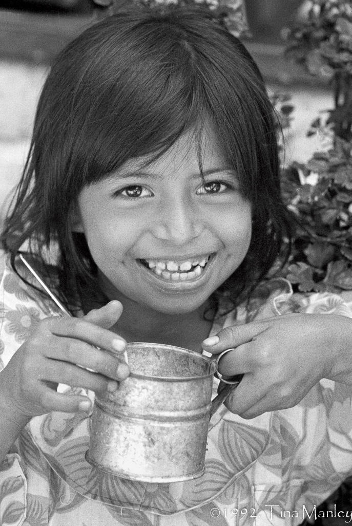 Maria with USAID Milk