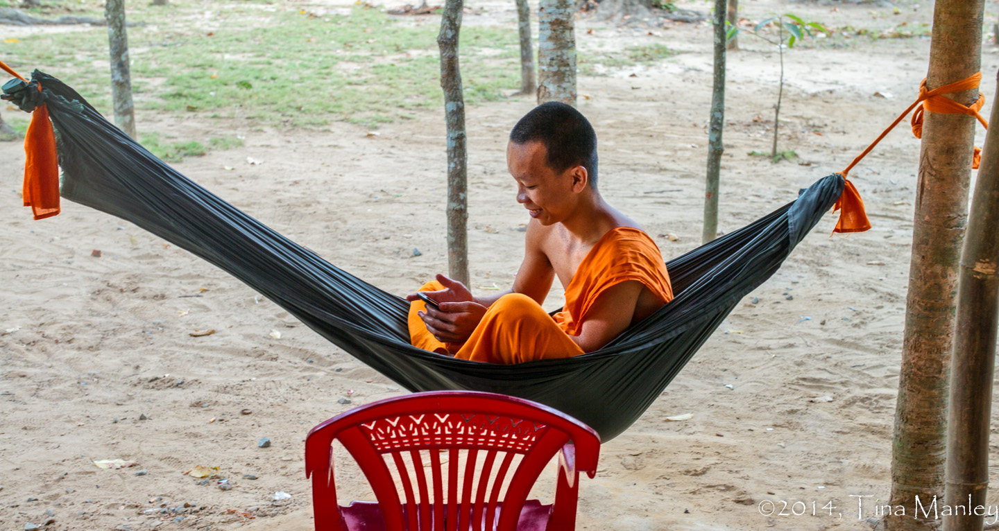 Texting Monk