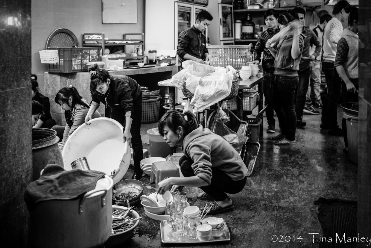 Restaurant Kitchen, B&W