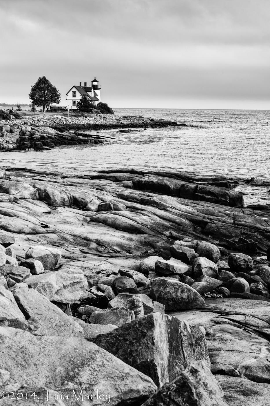 Prospect Harbor Lighthouse, Monochrome