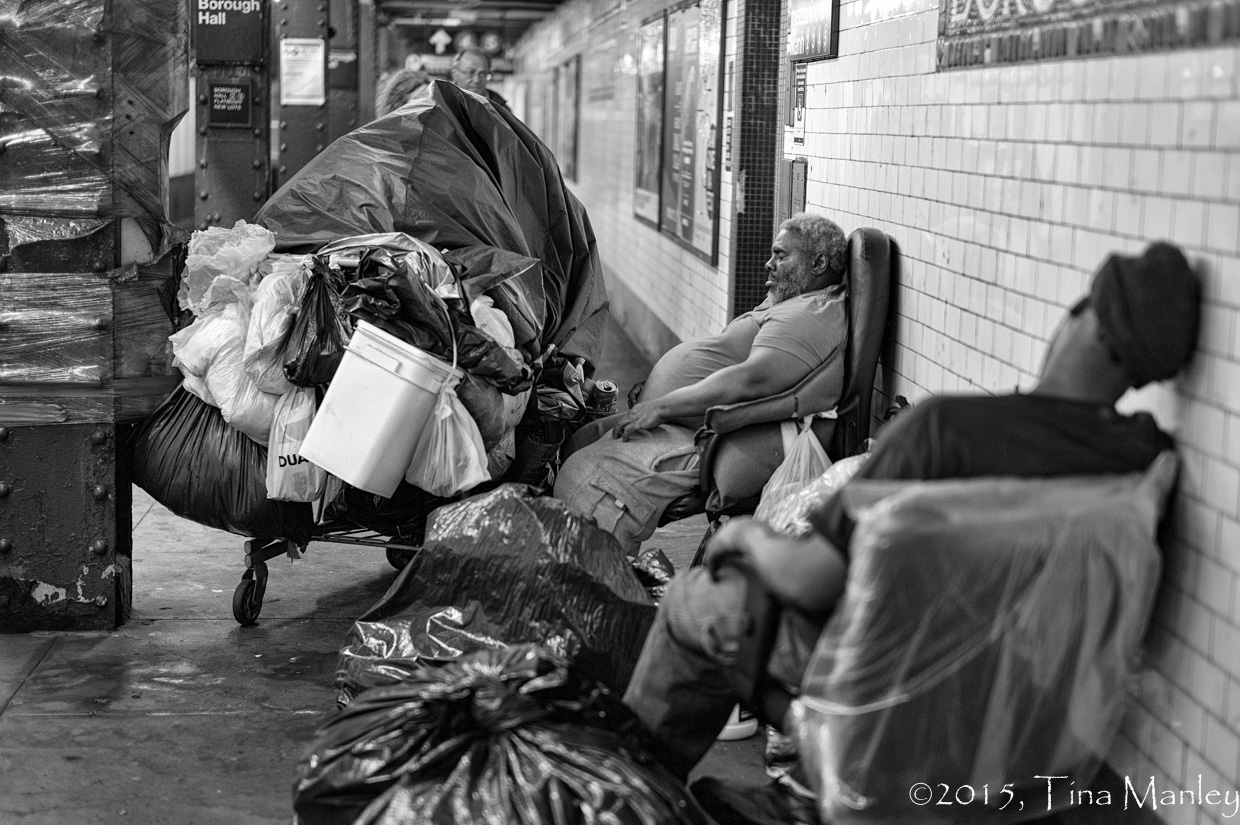 Homeless in the Subway