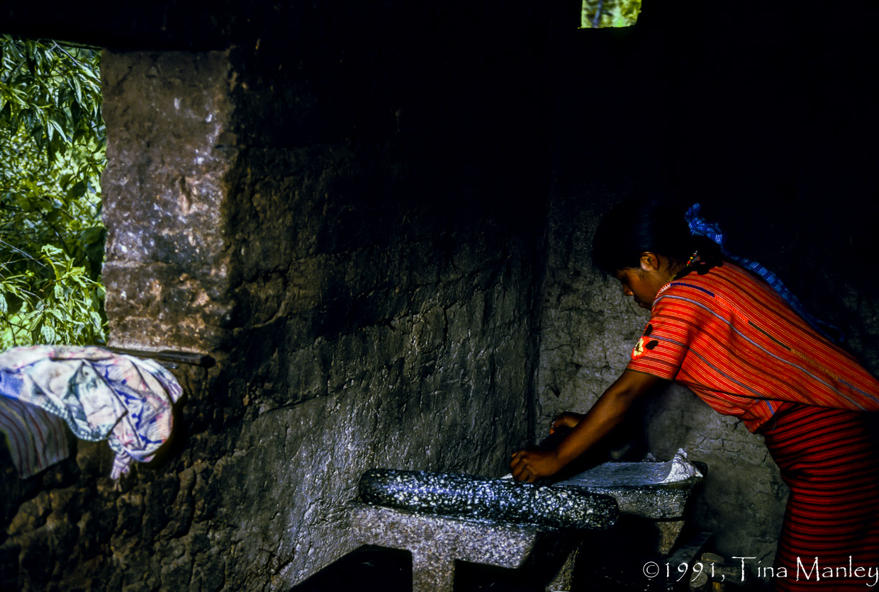 Lucinda Grinding Corn