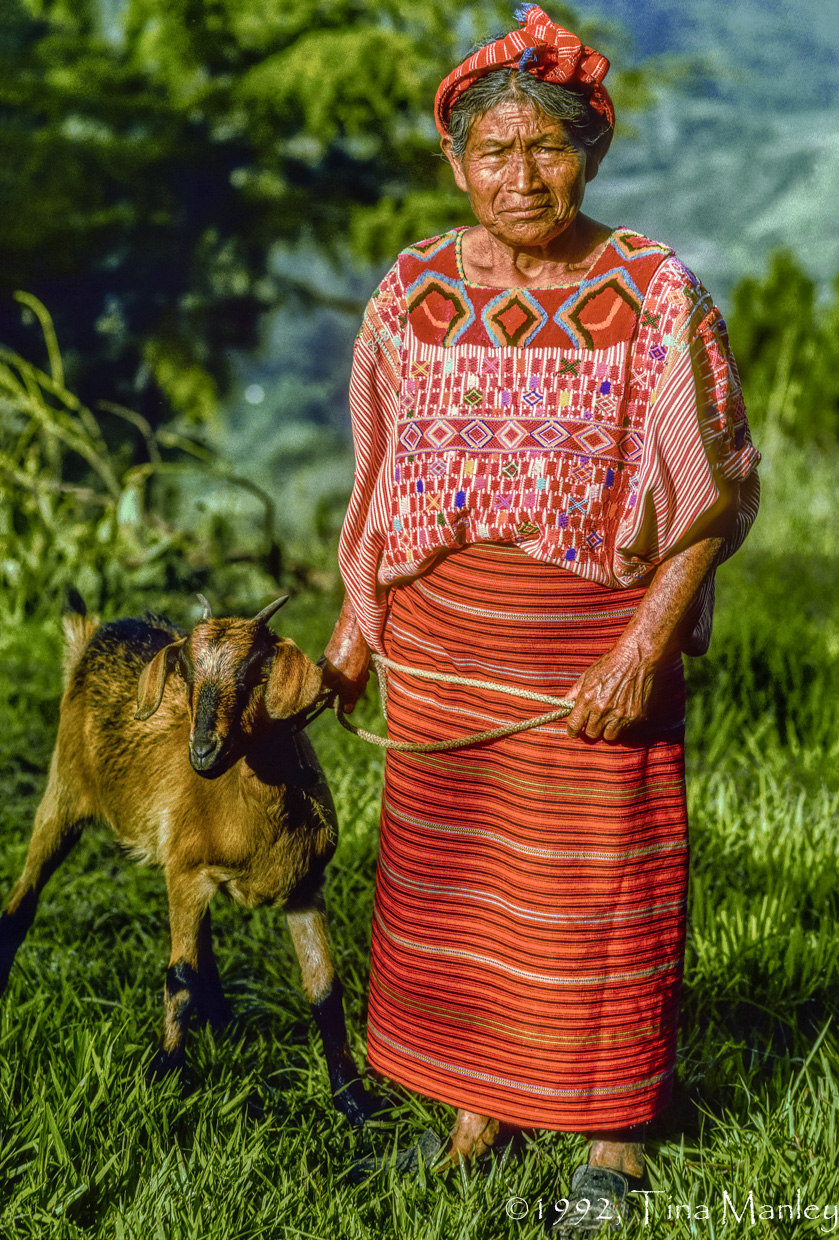 Faviana Maldonar with HPI Goat