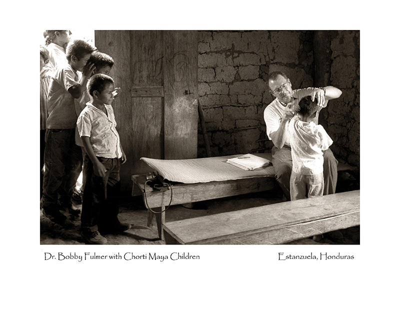 Dr. Bobby Fulmer with Chorti Maya Children