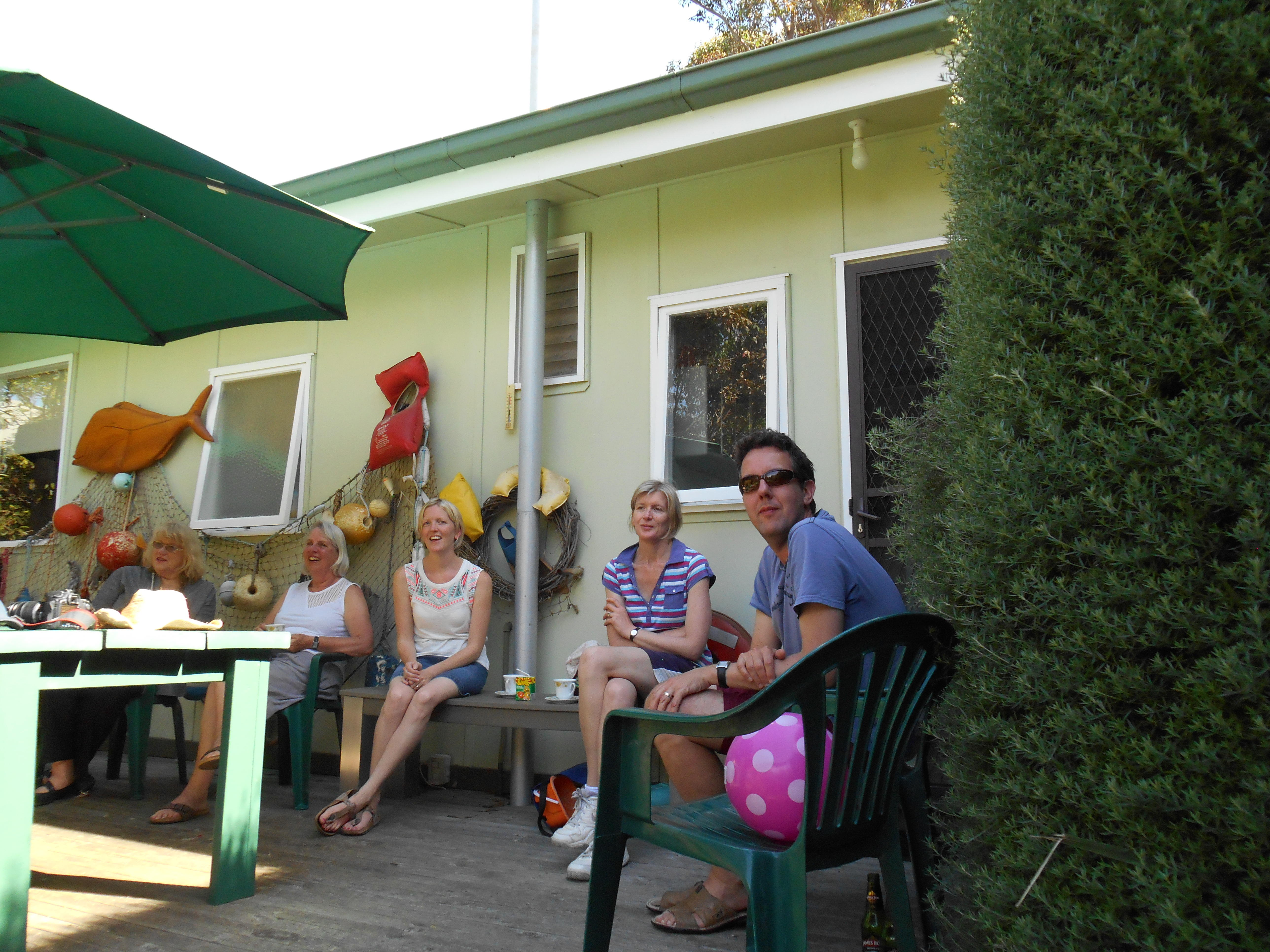 Zacs birthday - the deck
