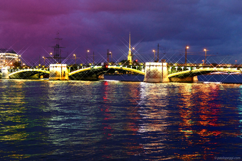 Birzhevoy Most, Malaya Neva River,St. Petersburg