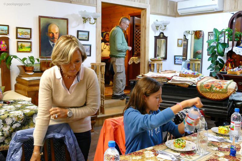 My friends and I were guests for dinner at a Russian family. But maybe you  already know .... ;-)