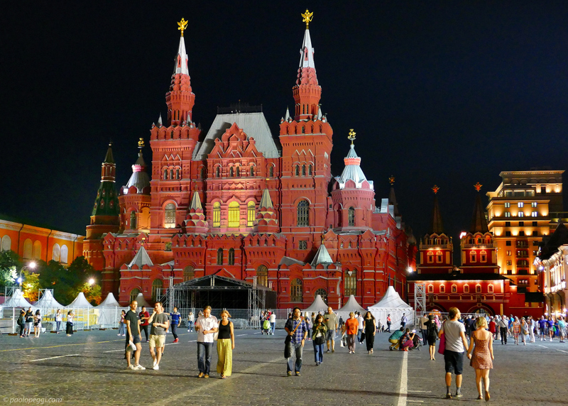 The famous Red Square in Moscow. Come with me for a walk after dinner?