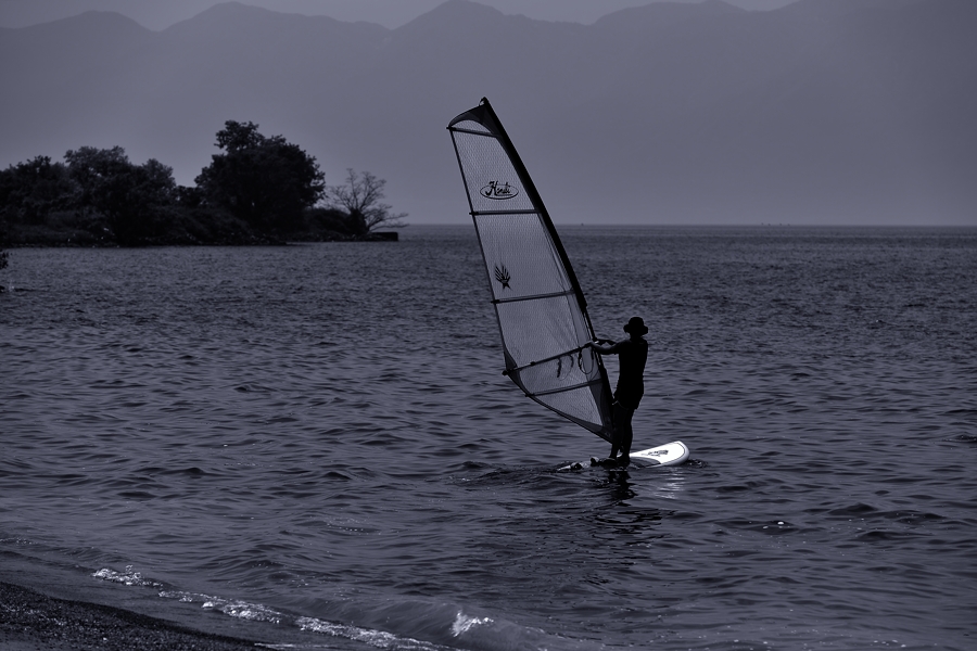 Wind Surfing at Biwa Lake