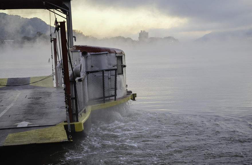 Paddle Wheeler Churning 