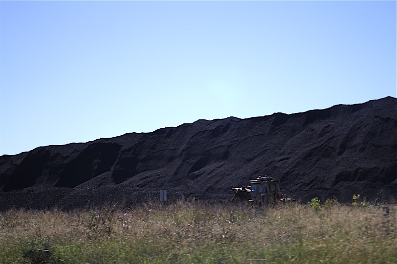 a mountain of coal