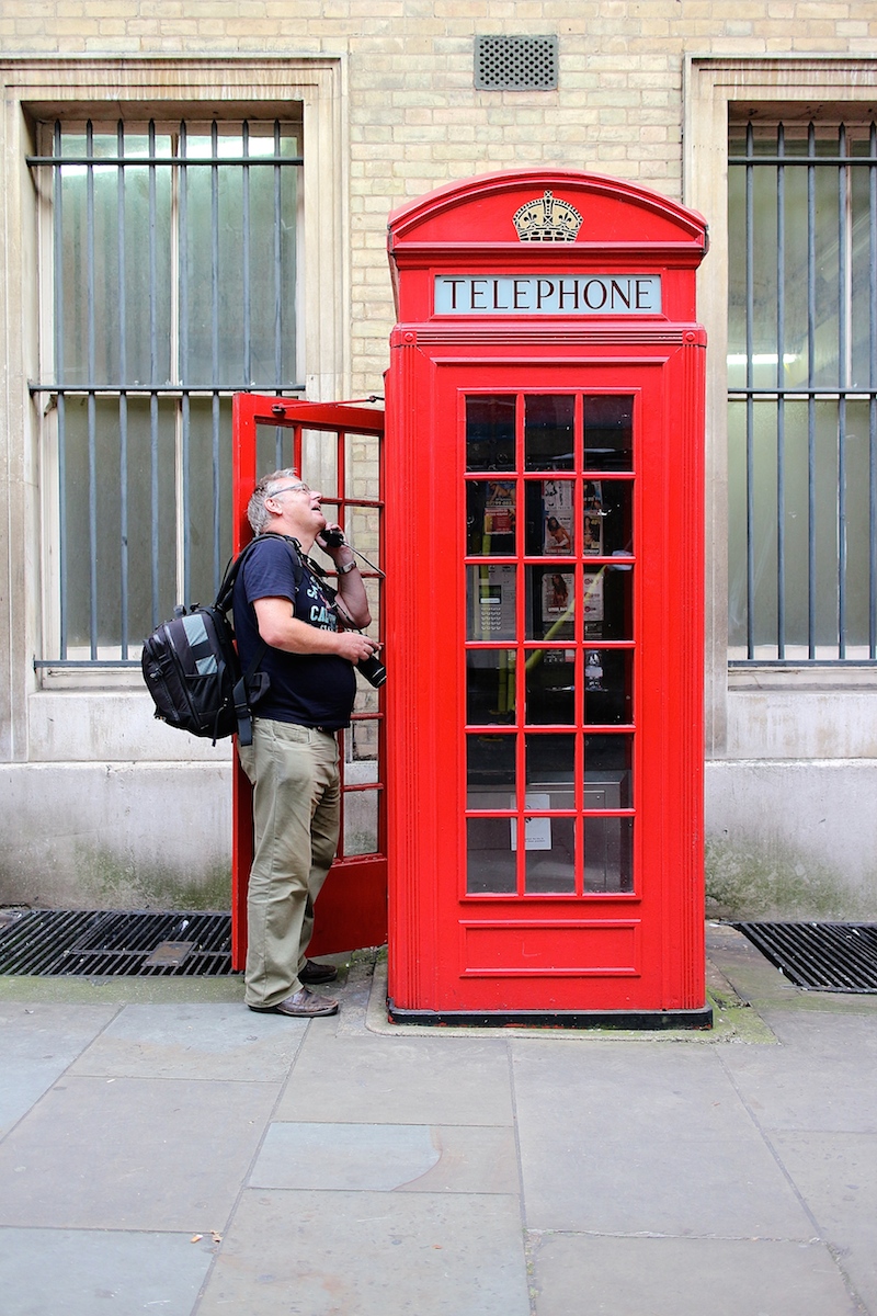 Ray phoning Laine in Australia