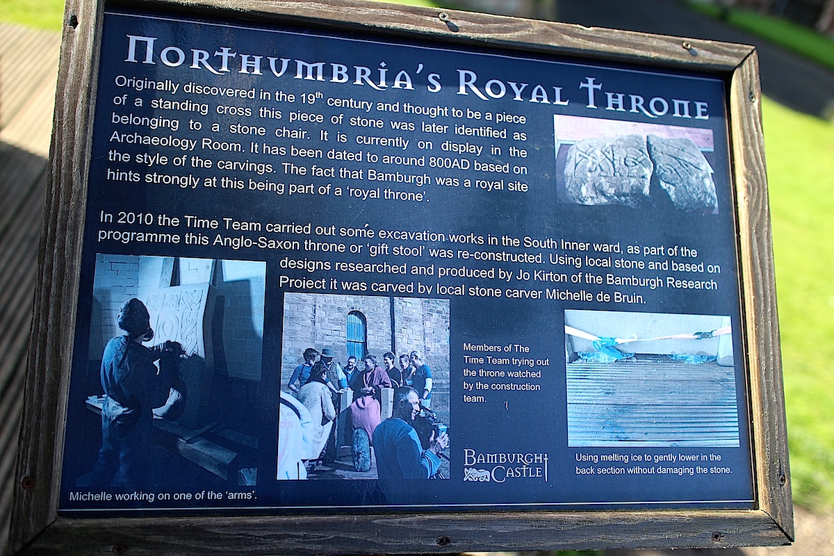 Northumbria the royal throne
