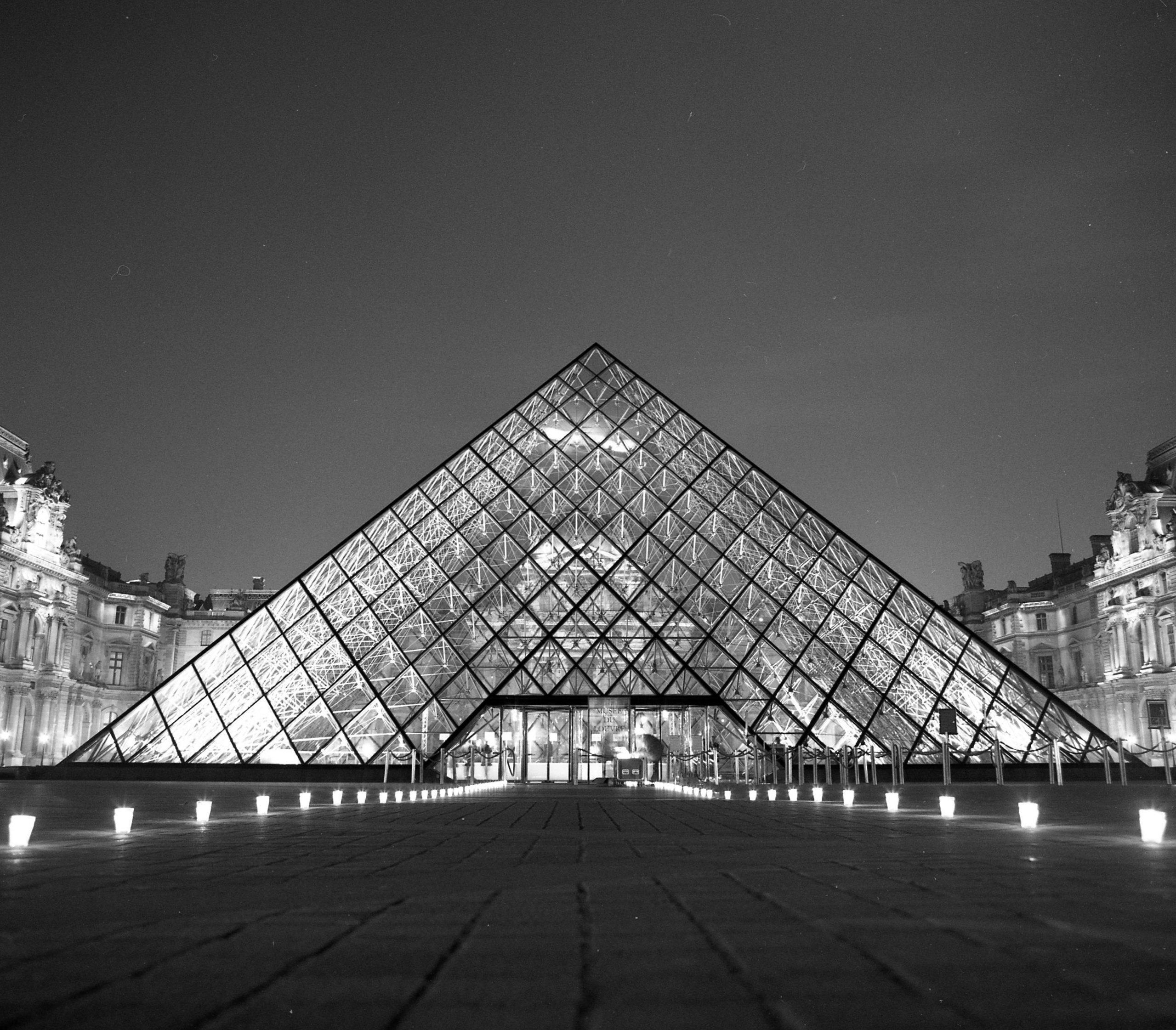 Paris Louvre at Night