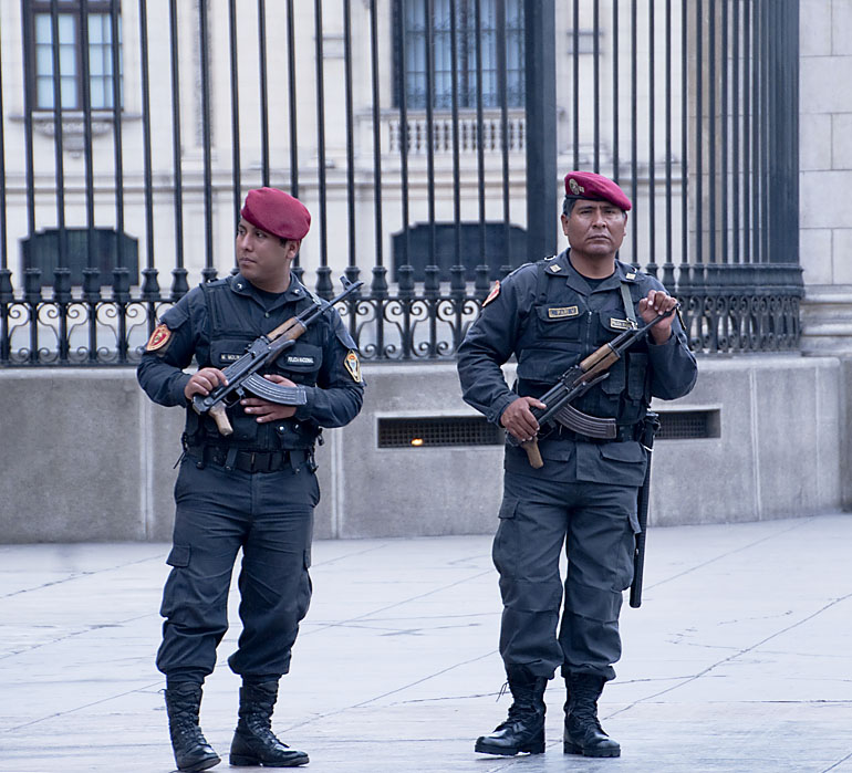 Plaza de Armas: Guarding The Presidential Palace