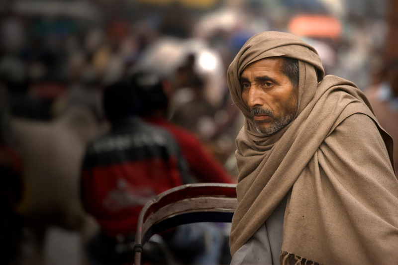Rickshaw-Wallah, Old Delhi, India