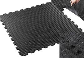 top bubbled ribbed back gym mats