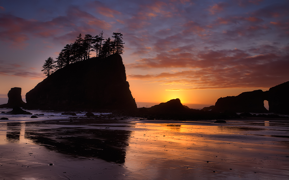 Second Beach sunset