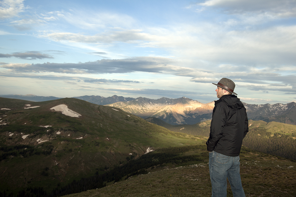 My Son Paul Viewing RMNP From A Trail Ridge Road Overlook
