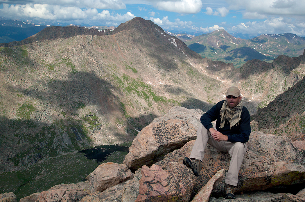 Resting On Mount Evans -Photo By My Son, Paul