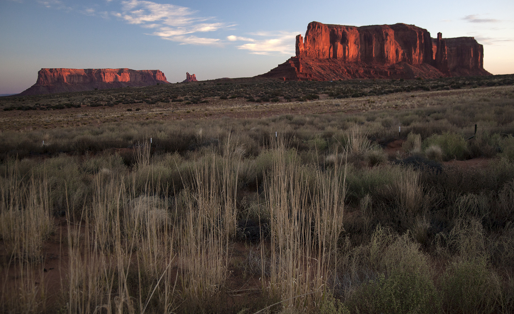 Great Light At Monument Valley