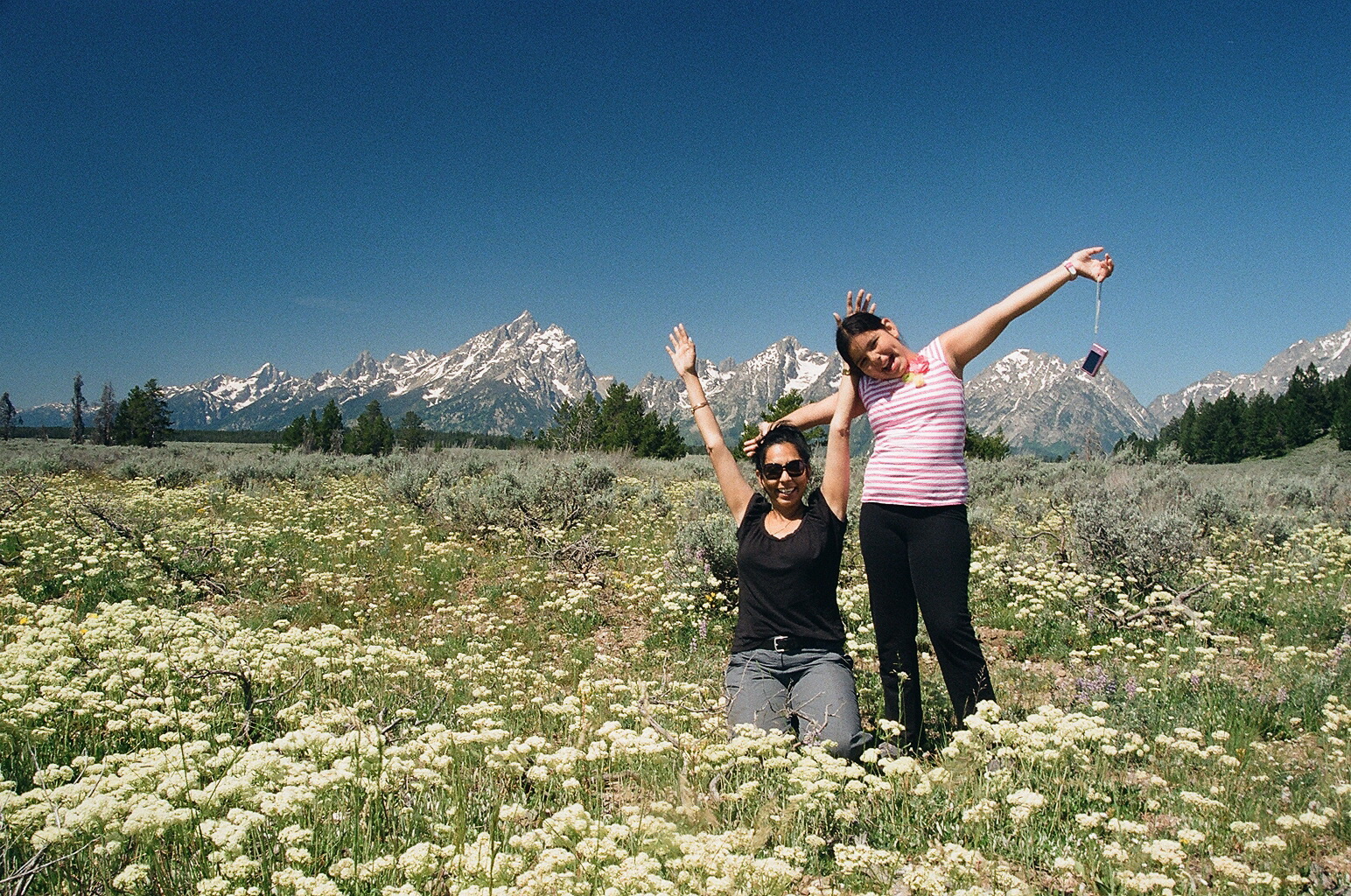 Jackie & Christina w. Eriogonum umbellatum (Sulfur Buckwheat) Grand Teton Natl Park 7/8/2014
