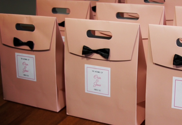 Wedding gift bags