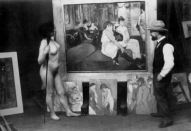 1894 - Toulouse-Lautrec in his studio