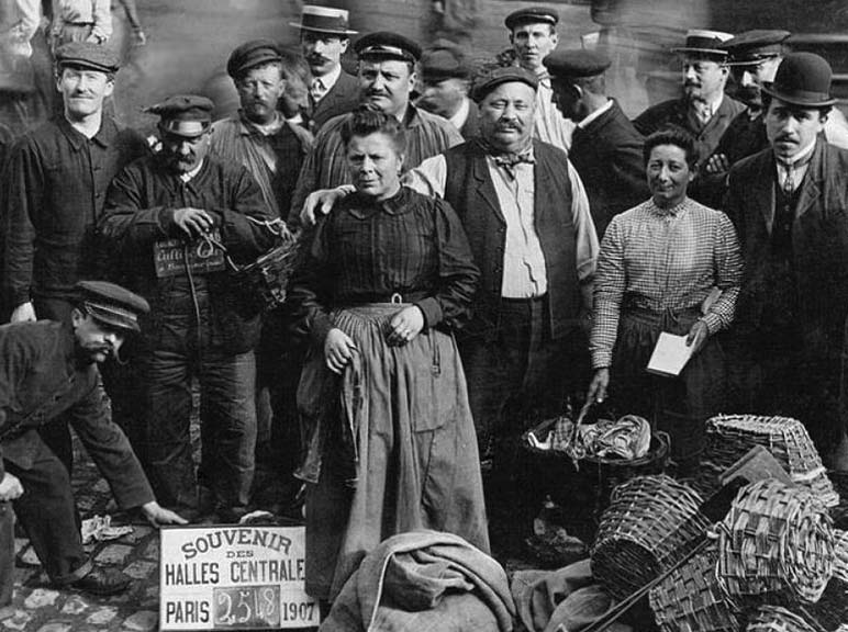 1907 - Workers at Les Halles
