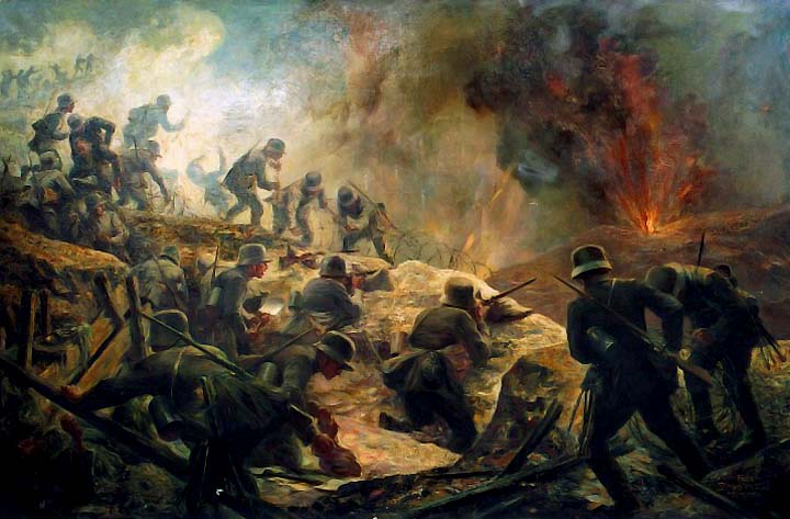 German trench warfare