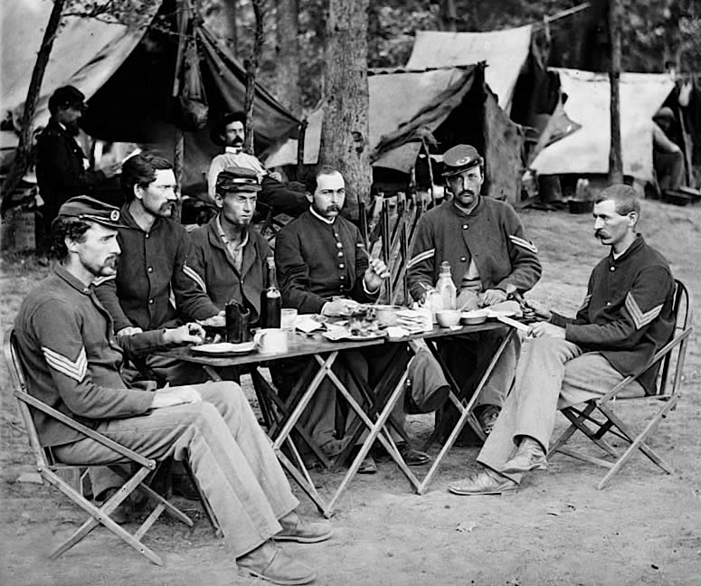 August 1863 - Union non-commissioned officers mess