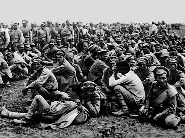 August 1914 - Russian prisoners after the Battle of Tannenberg