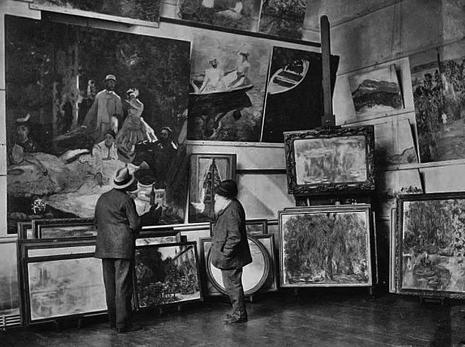 1920 - Claude Monet in his studio