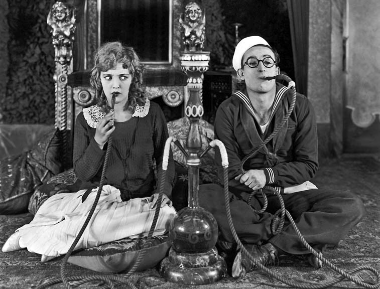 1921 - Harold Lloyd with his wife Mildred Davis