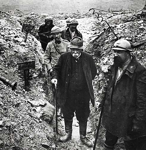 15 September 1917 - Georges Clmenceau in the trenches