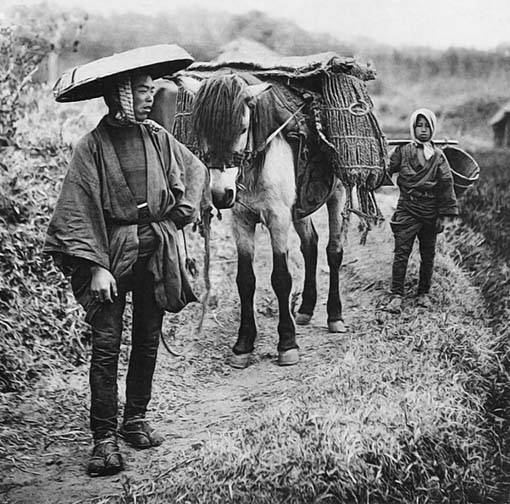 c. 1892 - On a country road