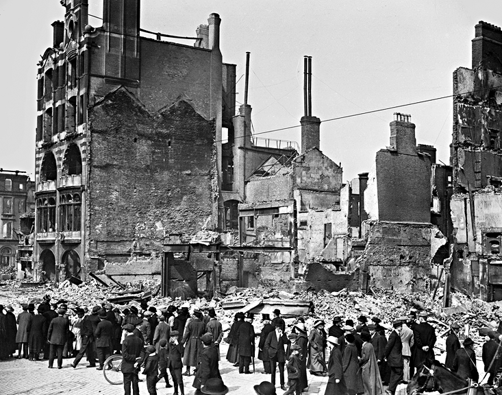 1916 - Remains of the Dublin Bread Company after the Easter Rising