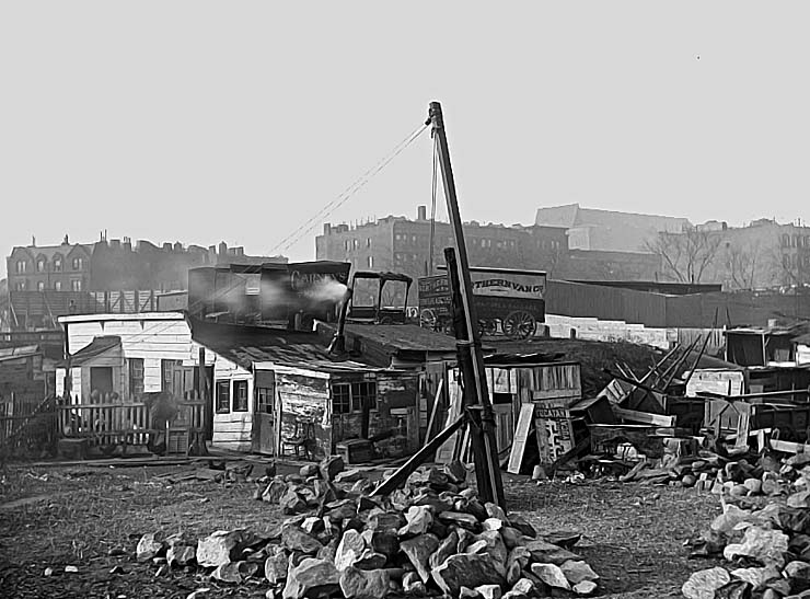 1896 - Shanties on West 62nd Street, near Broadway