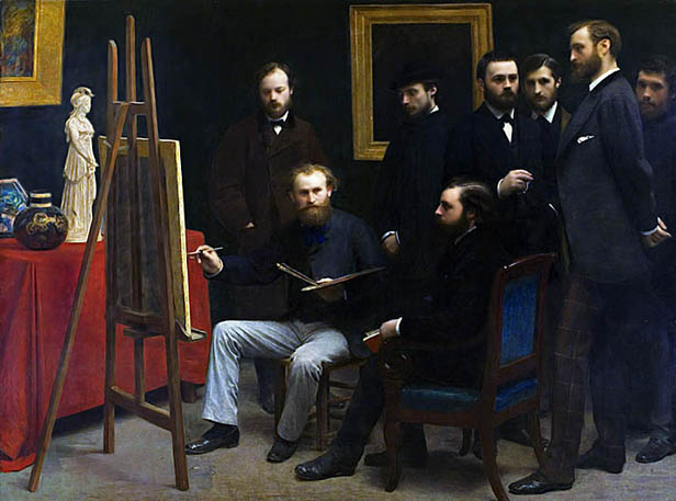 1870 - Un atelier aux Batignolles