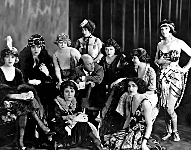 1921 - Cecil B. DeMille on the set of The Affairs of Anatol 