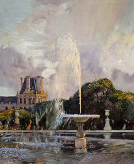 1890 - A Water Fountain in the Tuileries