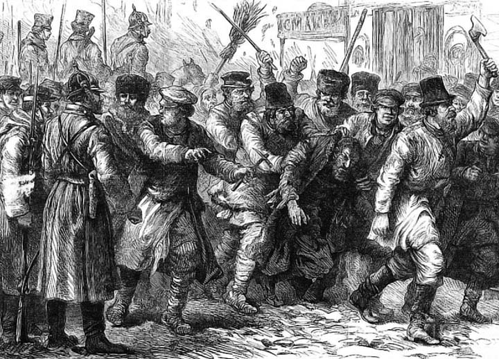 1881 - Assaulting a Jew in the presence of the military